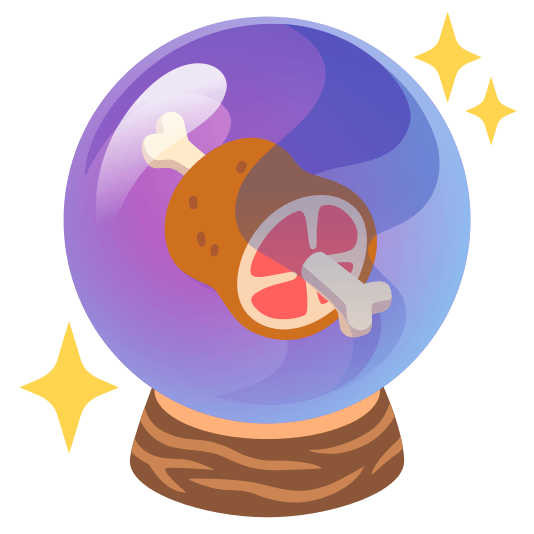 crystal ball meat on bone