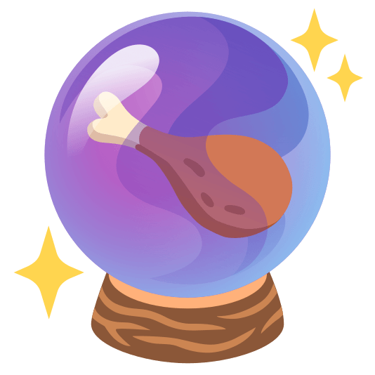 crystal ball poultry leg