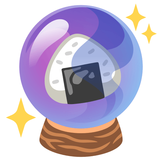 crystal ball rice ball