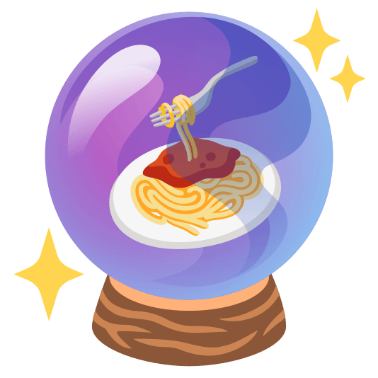 crystal ball spaghetti