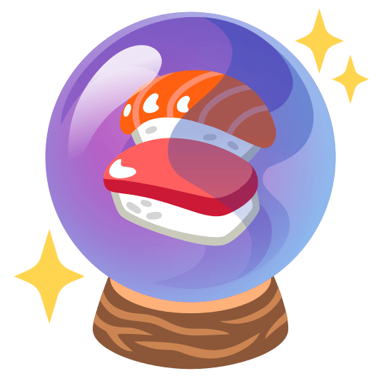 crystal ball sushi