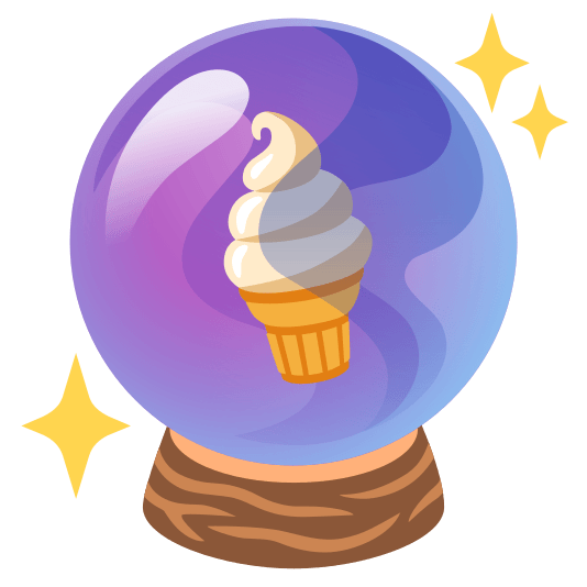 crystal ball icecream