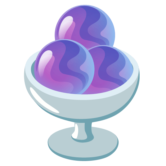 crystal ball ice cream