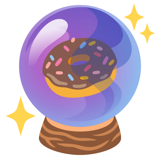 crystal ball doughnut
