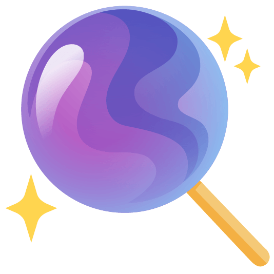 crystal ball lollipop