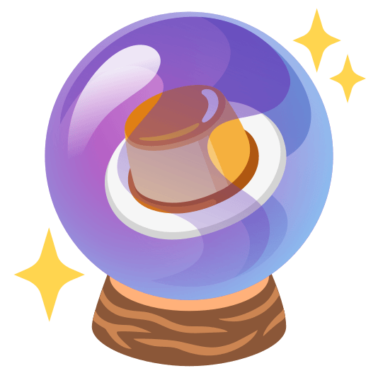 crystal ball custard