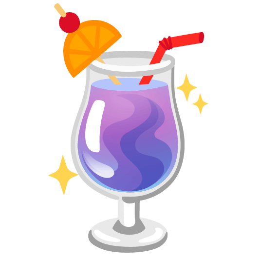 crystal ball tropical drink