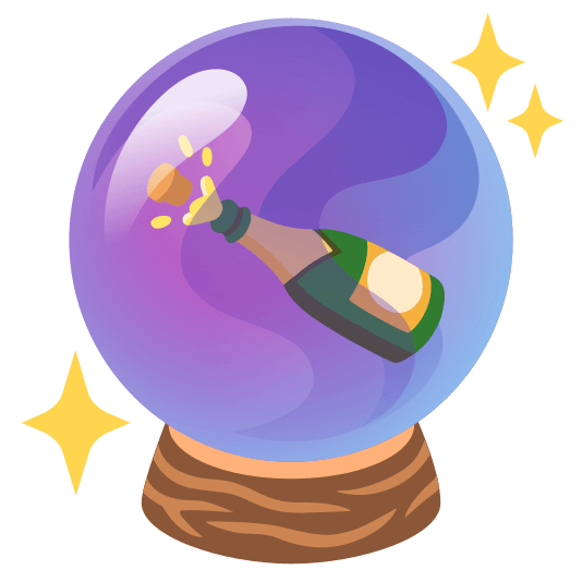 crystal ball champagne