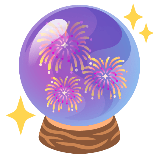 crystal ball fireworks