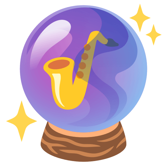 crystal ball saxophone