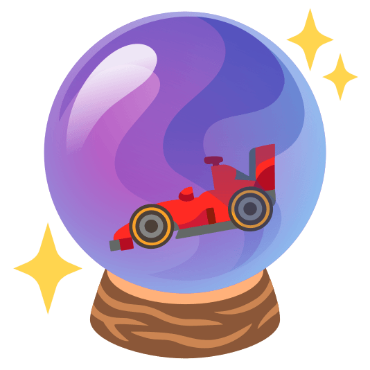 crystal ball racing car