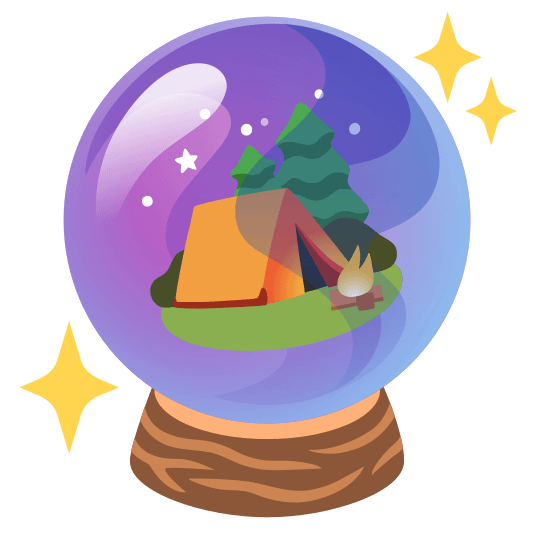 crystal ball camping