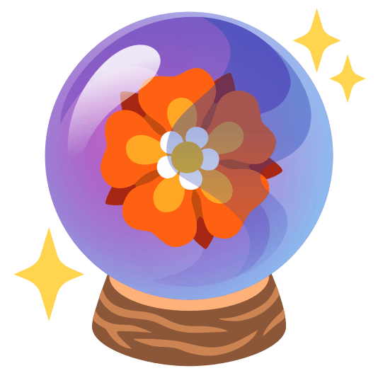 crystal ball rosette