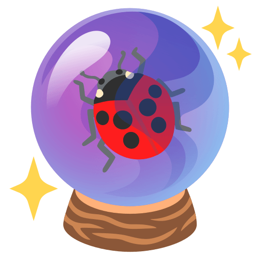 crystal ball ladybug