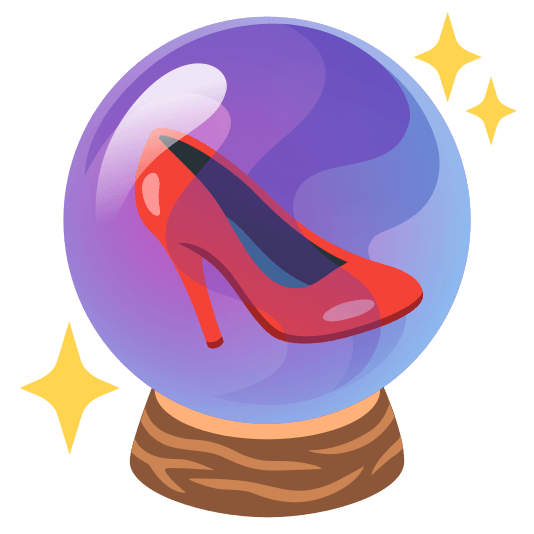 crystal ball high heel