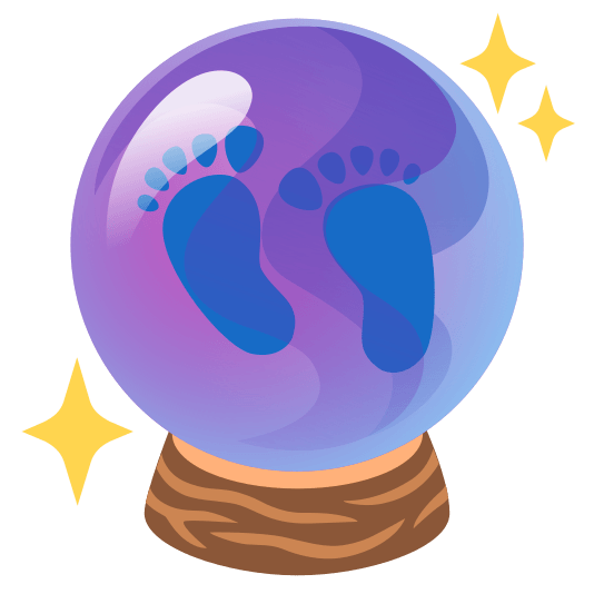 crystal ball footprints