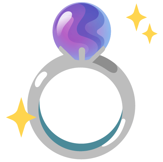 crystal ball ring