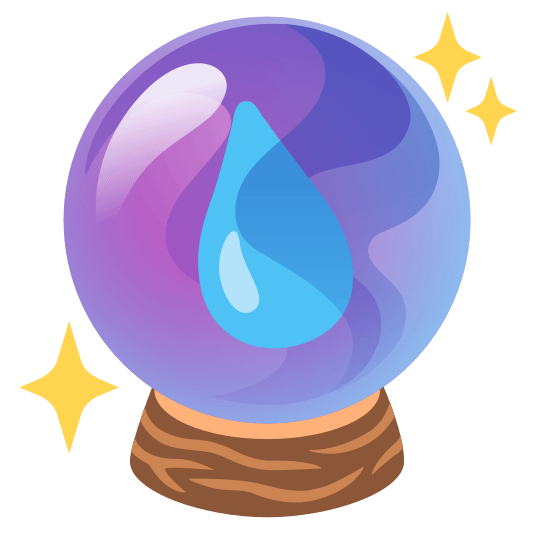 crystal ball droplet