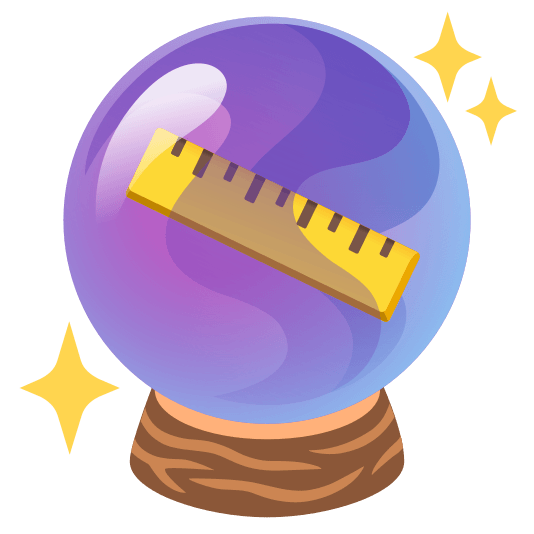 crystal ball straight ruler