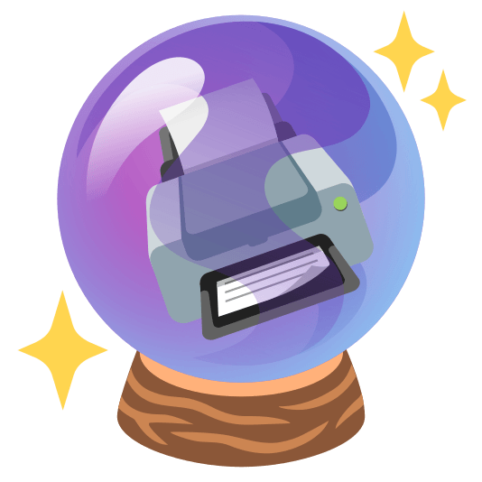 crystal ball printer