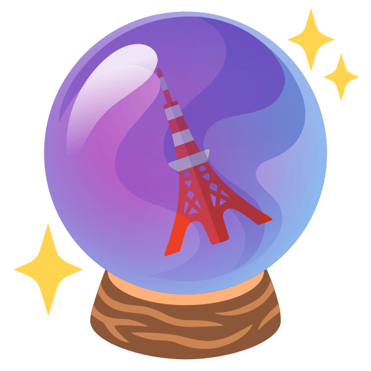 crystal ball tokyo tower