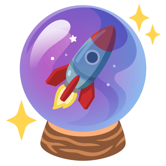 crystal ball rocket