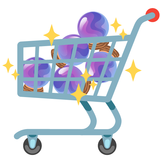 crystal ball shopping trolley