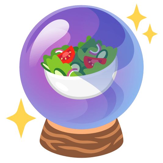 crystal ball green salad