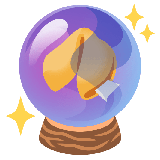 crystal ball fortune cookie