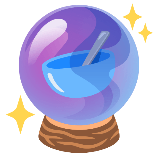 crystal ball bowl with spoon