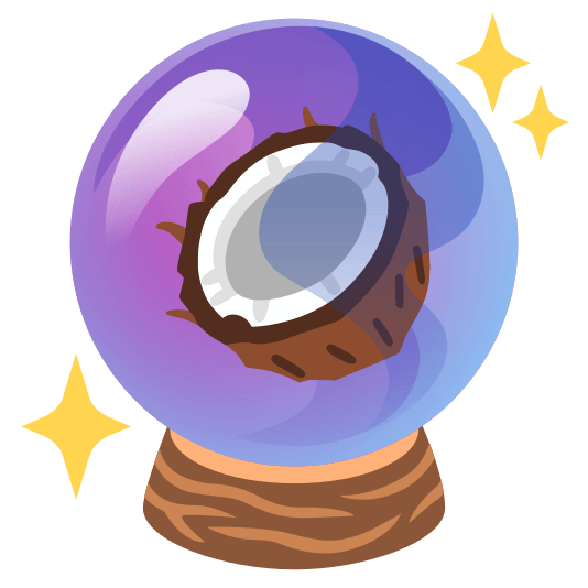 crystal ball coconut