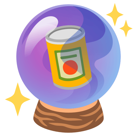 crystal ball canned food