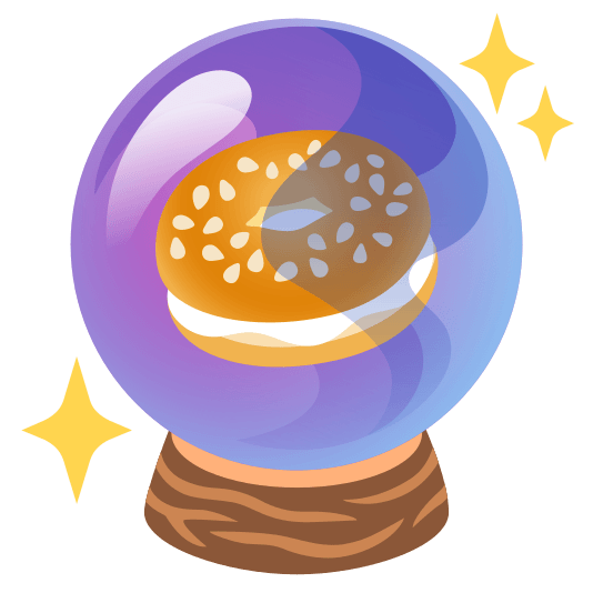 crystal ball bagel