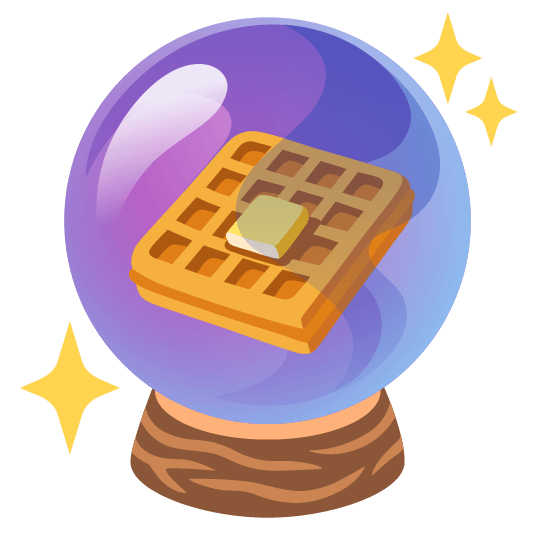 crystal ball waffle