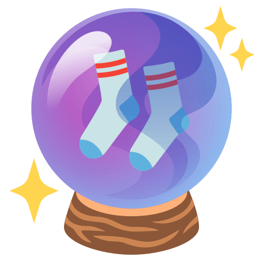 crystal ball socks