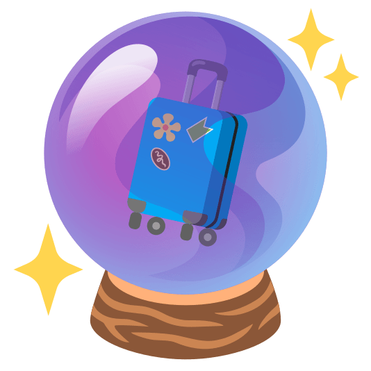 crystal ball luggage