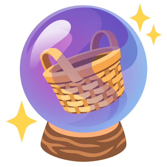 crystal ball basket