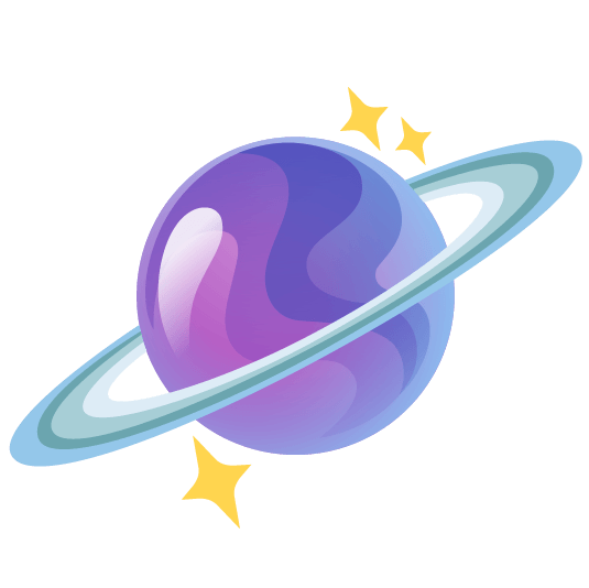 crystal ball ringed planet