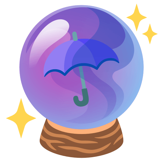 crystal ball umbrella