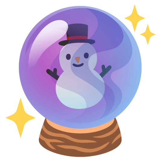 crystal ball snowman without snow
