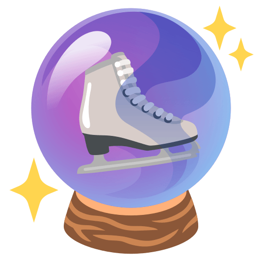 crystal ball ice skate
