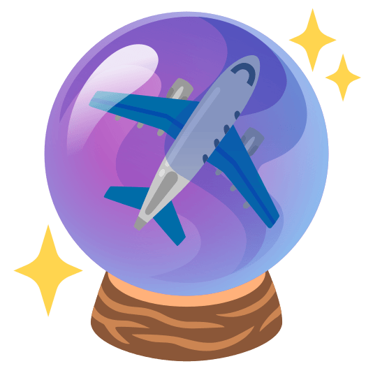 crystal ball airplane