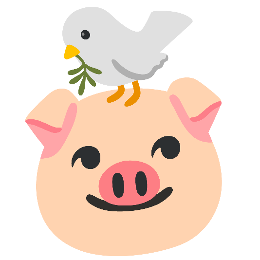 dove of peace pig