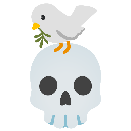 dove of peace skull