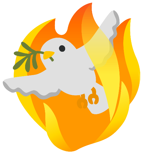 dove of peace fire