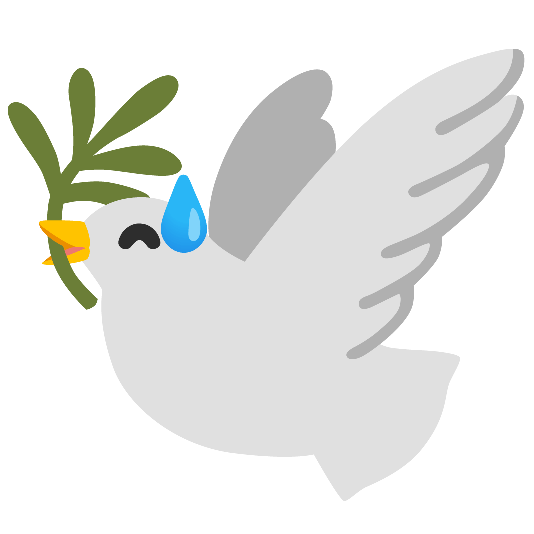 dove of peace sweat smile