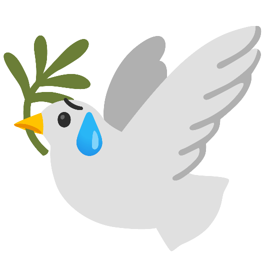 dove of peace disappointed relieved
