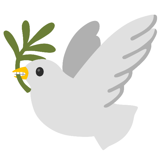 dove of peace grimacing