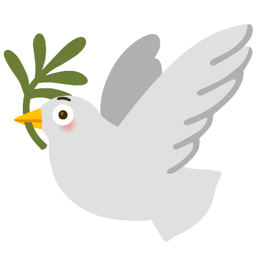 dove of peace flushed