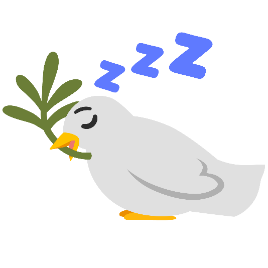 dove of peace sleeping